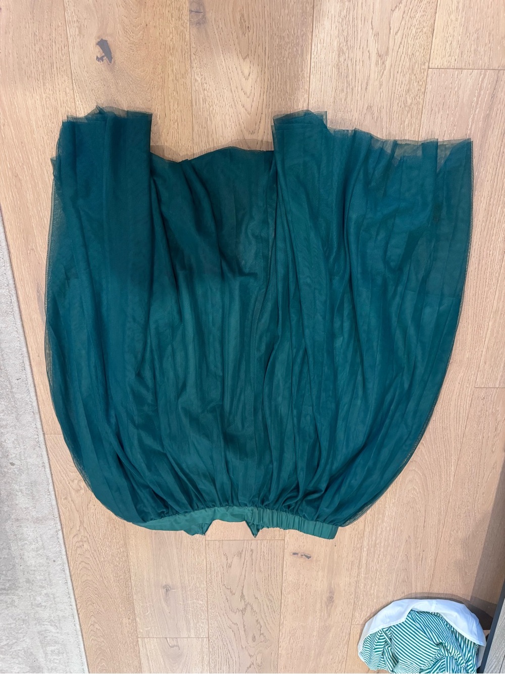 Green Tulle Midi Skirt - Women